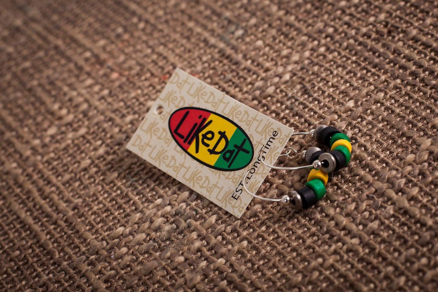 JAMAICAN BEAD EARINGS