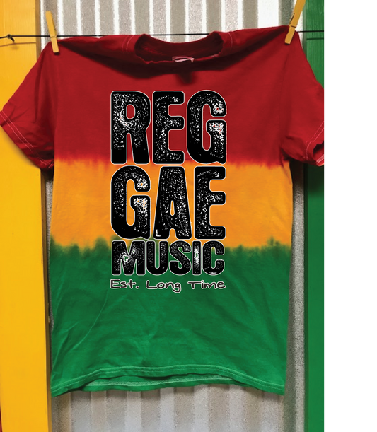 Reggae Music Tie Dye
